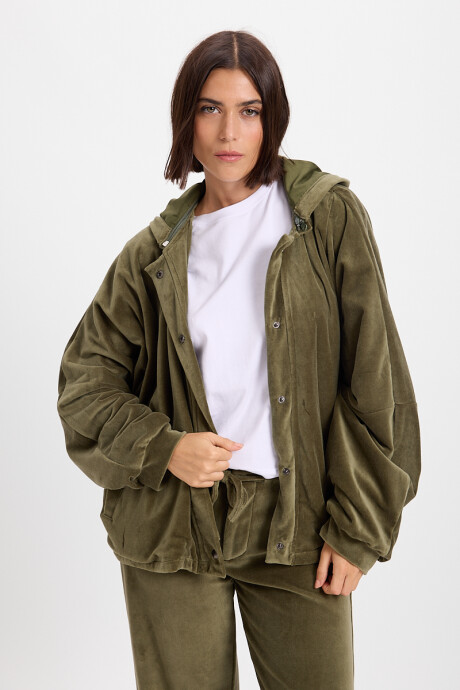 Campera Hoodie Verde