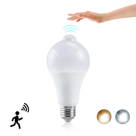 LAMPARA LED 12W CON SENSOR DE MOVIMIENTO LUZ FRÍA LAMPARA LED 12W CON SENSOR DE MOVIMIENTO LUZ FRÍA