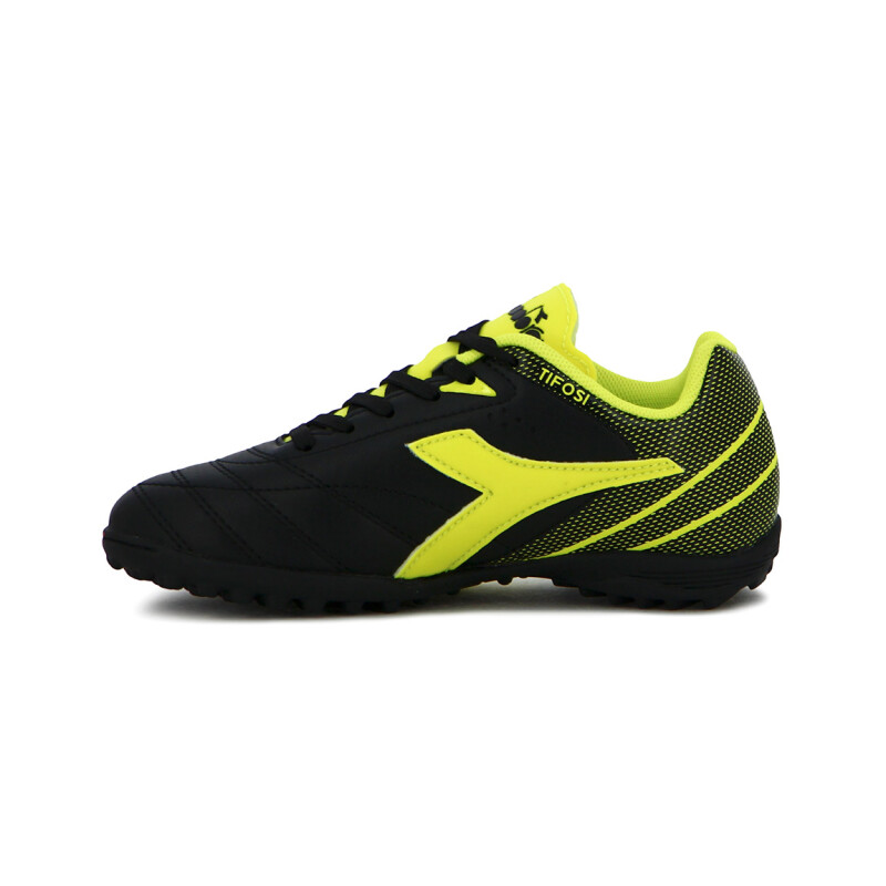 Diadora Futbol Tifosi II TF Junior - Negro-Amarillo Fluor Negro-Amarillo Fluo