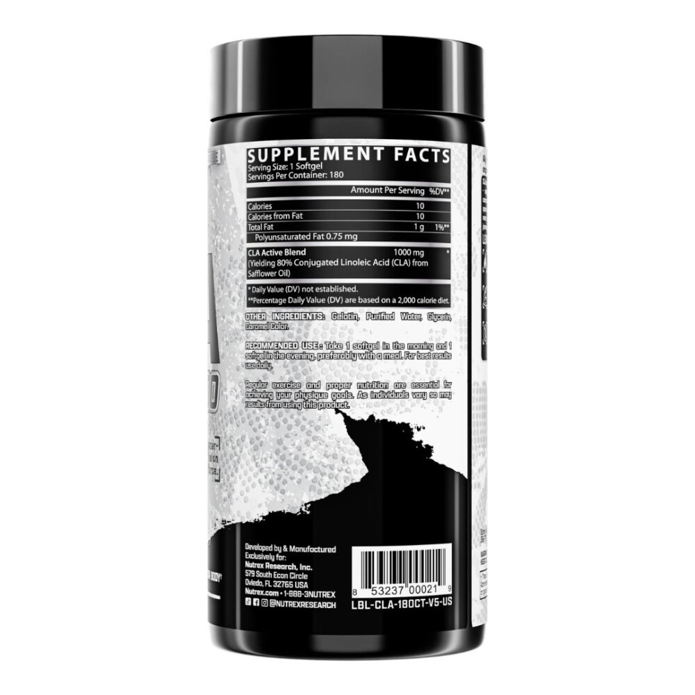 CLA 1000 | Ácido Linoleico Conjugado | 180 Softel - Nutrex CLA 1000 | Ácido Linoleico Conjugado | 180 Softel - Nutrex