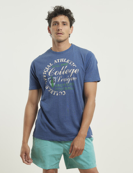 T-shirt Harry Azul Piedra Melange
