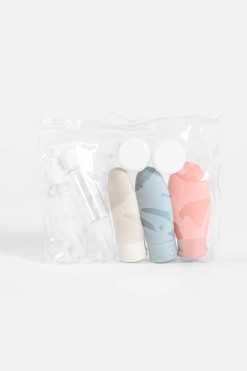 Set de frascos de viaje 8 pcs multicolor