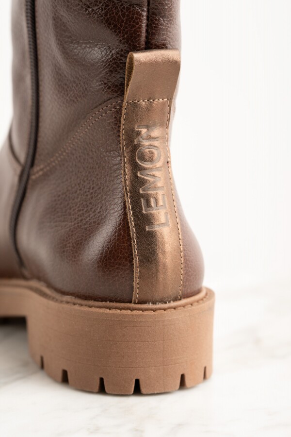 Bota Cuero Marron