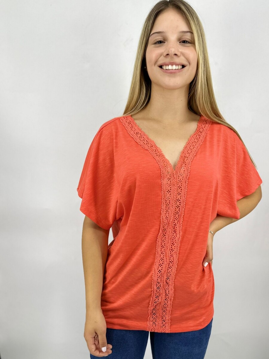 T-SHIRT SLOWLY 2412 - NARANJA 