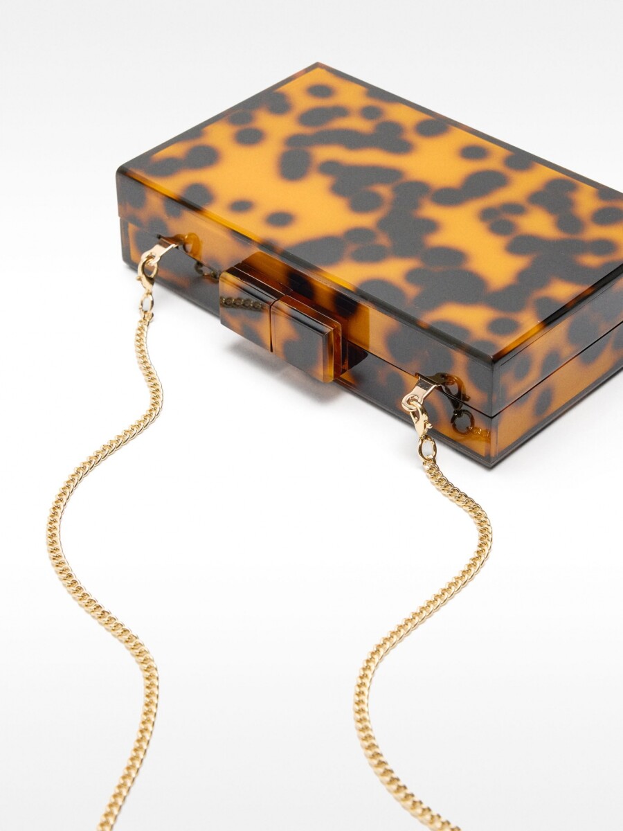 Clutch De Fiesta Rígido Estampado multicolor