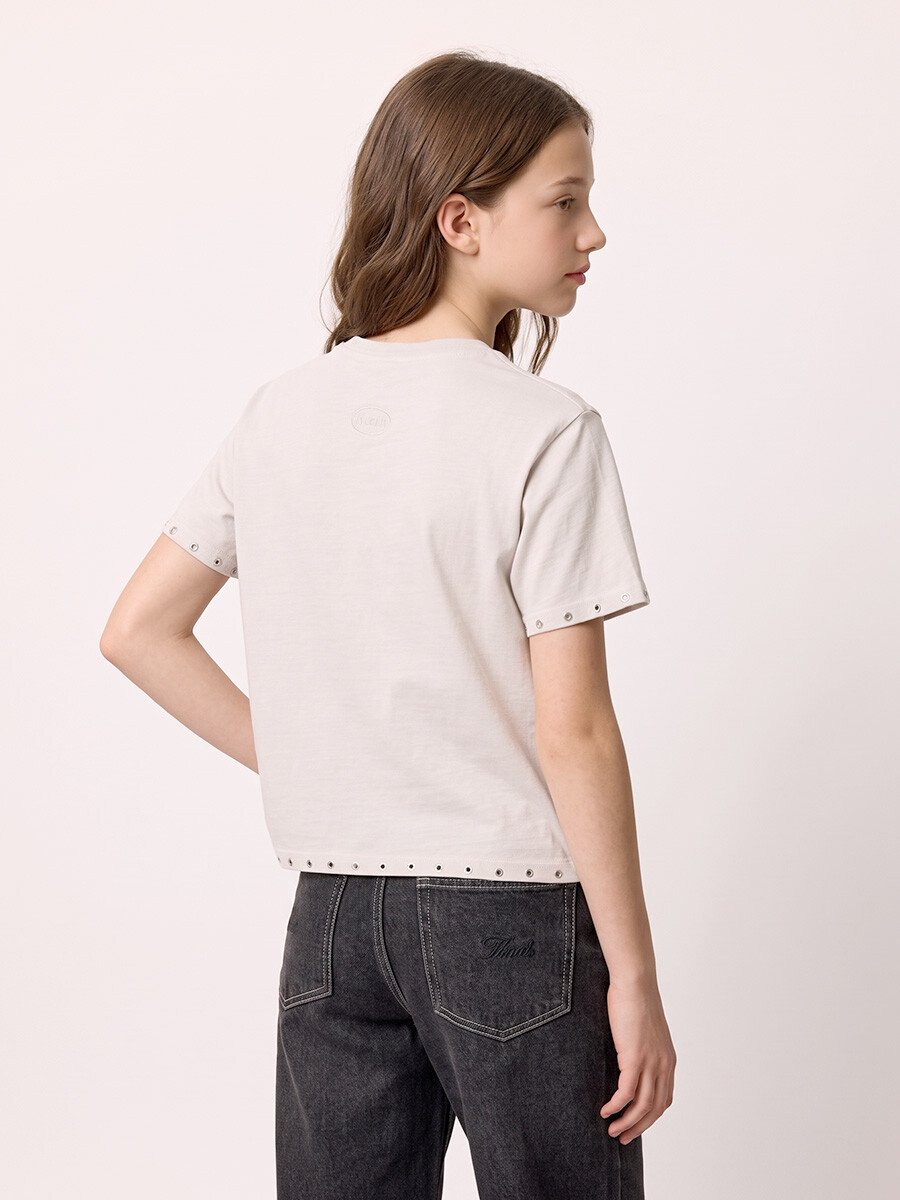 T-SHIRT M/C CIELITO TEEN DIXIE Gris Claro
