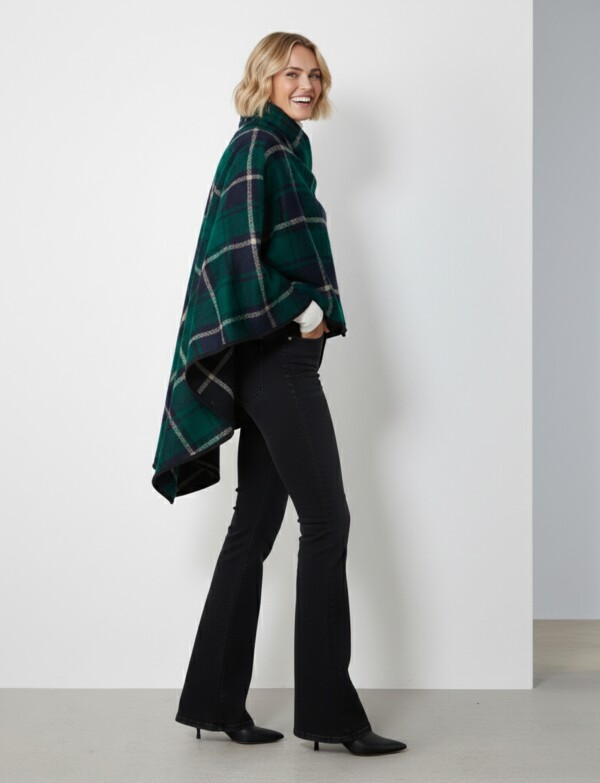 Capa Cuadros VERDE/MULTI