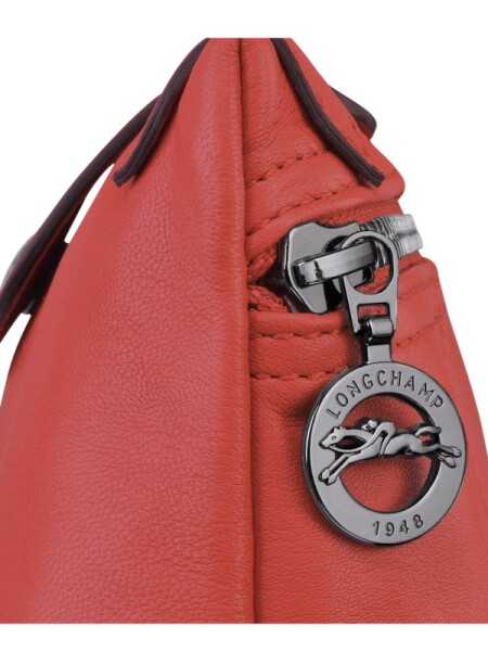 Longchamp -Cartera pequeña de cuero, Le pliage Cuir Naranja