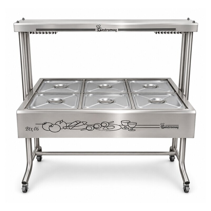 Buffetera de 6 Cubetas Gastromaq Buffetera de 6 Cubetas Gastromaq