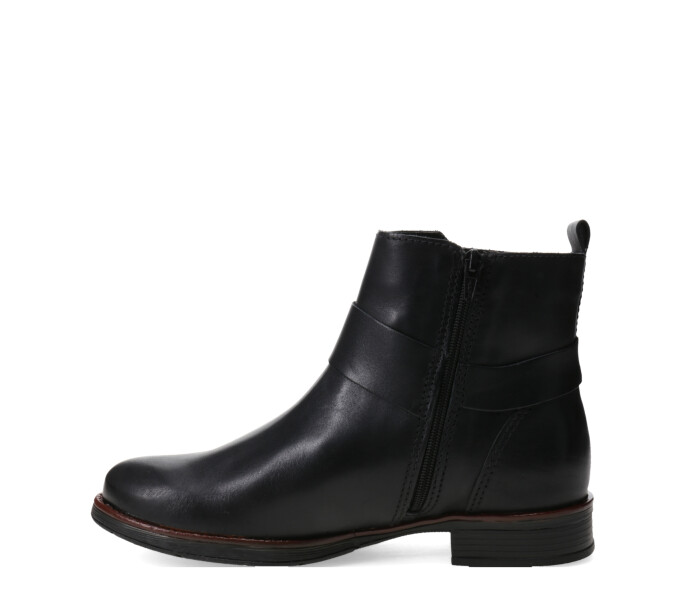 Bota de Mujer Bottero Caña Baja de Cuero Negro