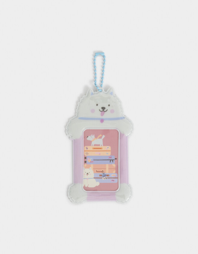 Llavero Lúdico Photo Frame De Perrito Con Collar - Combinacion Multicolor