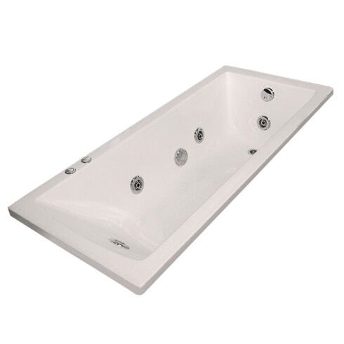 Bañera Con Hidromasaje Blanco Aqualia 160X70X42 BLANCO