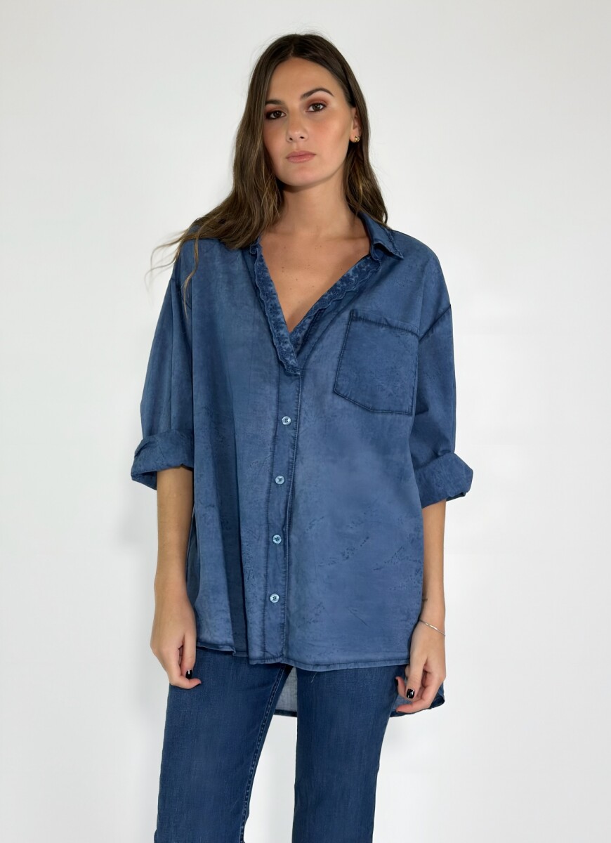 CAMISA SIRMIONE - AZUL 