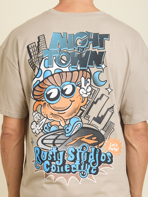T-SHIRT FUNGI RUSTY Hueso