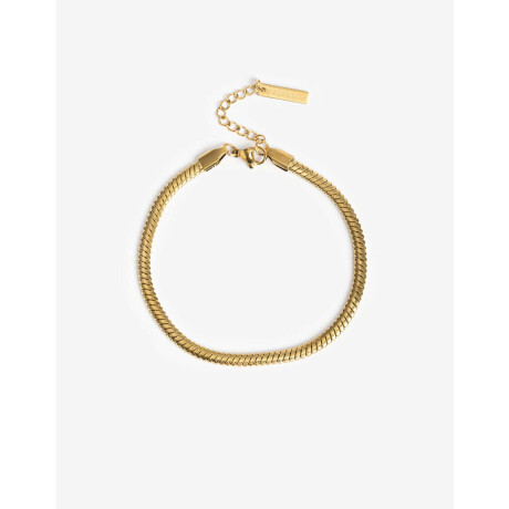 Pulseras Flexibles Metal Dorado