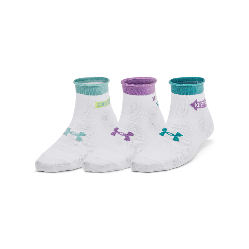 UA W Essential Nov 3pk Qtr-RED WHT-100