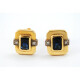Caravanas Oro 18K Y Zafiro Caravanas Oro 18K Y Zafiro