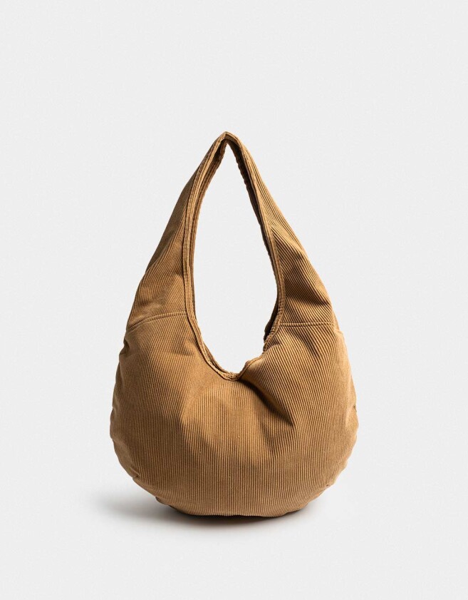 Saca Cartera Saca Corderoy Chocolate - Marron Camel