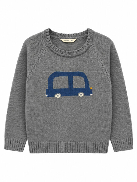 BUZO GRIS MELANGE M