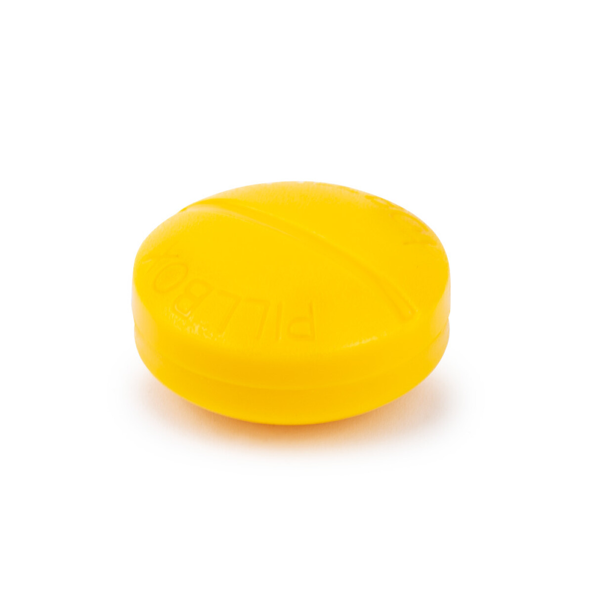 Pastillero Circular Con 4 Reparticiones - Amarillo 