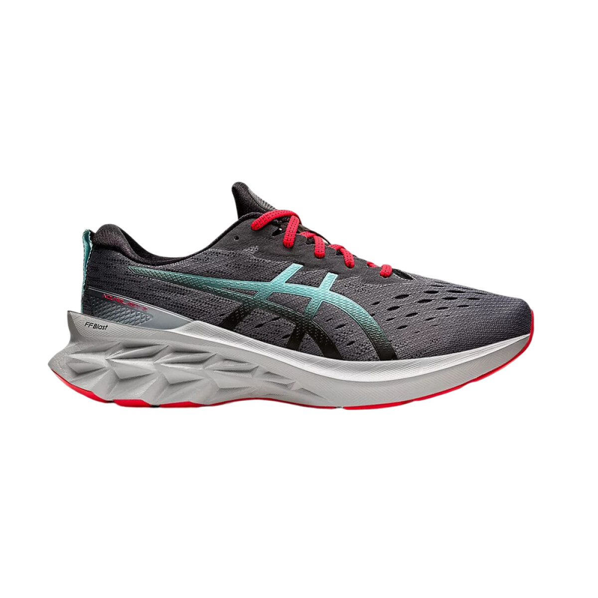 Championes Asics Novablast 2 - Dark Grey & Green 