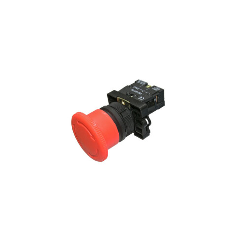 Cabezal emergencia rojo con traba giro Ø40mm² BE G WE5022