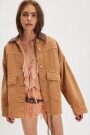 CAMPERA DENIM LEMON Marron