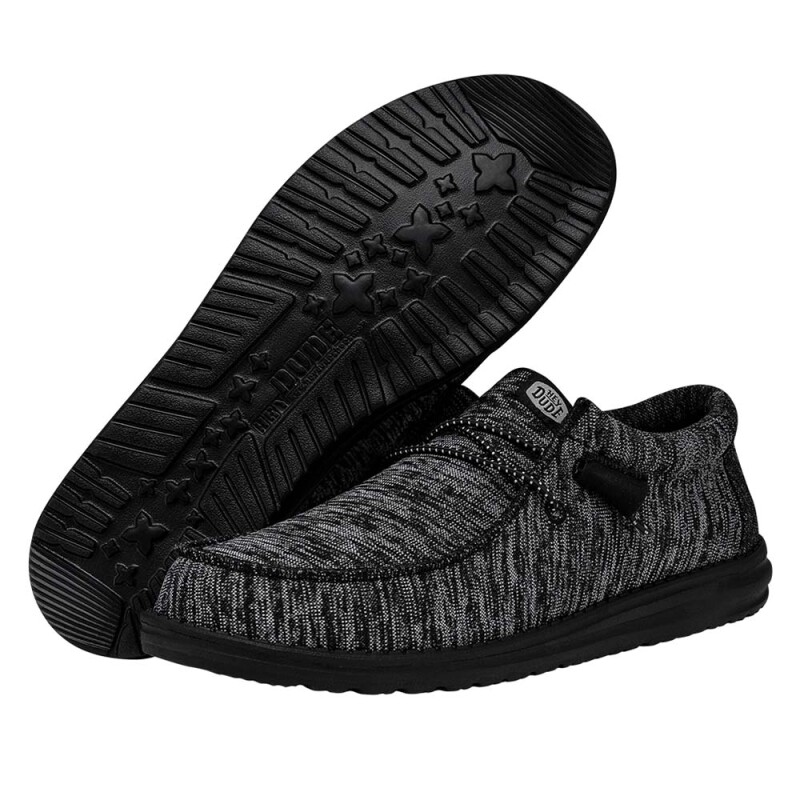 Alpargatas Wally Sport Knit Hombre Black/black