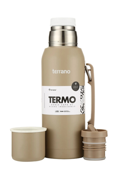 TERMO PREMIUM DE 1LT TERRANO CON MANIJA ARENA
