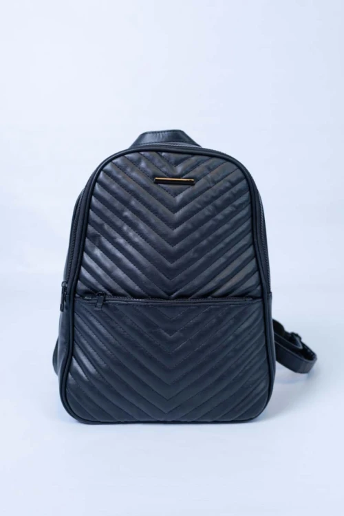 Mochila clásica capitoneada Negro