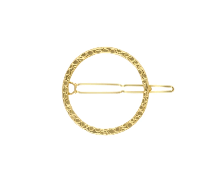 Broche de pelo circular Gold