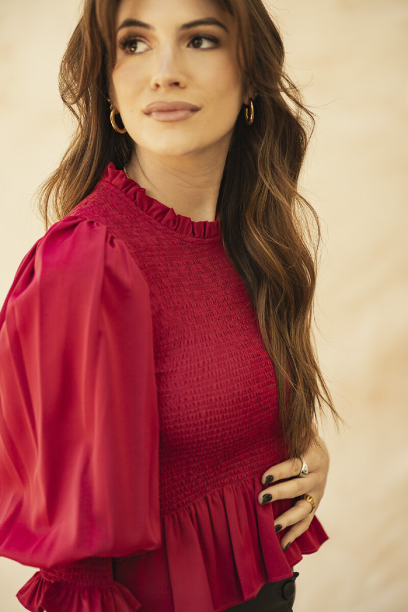 BLUSA OFELIA MAXI RASPBERRY BLUSA OFELIA MAXI RASPBERRY