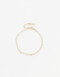 Pulseras Flexibles Metal Pulsera Metal Corazones - Dorado