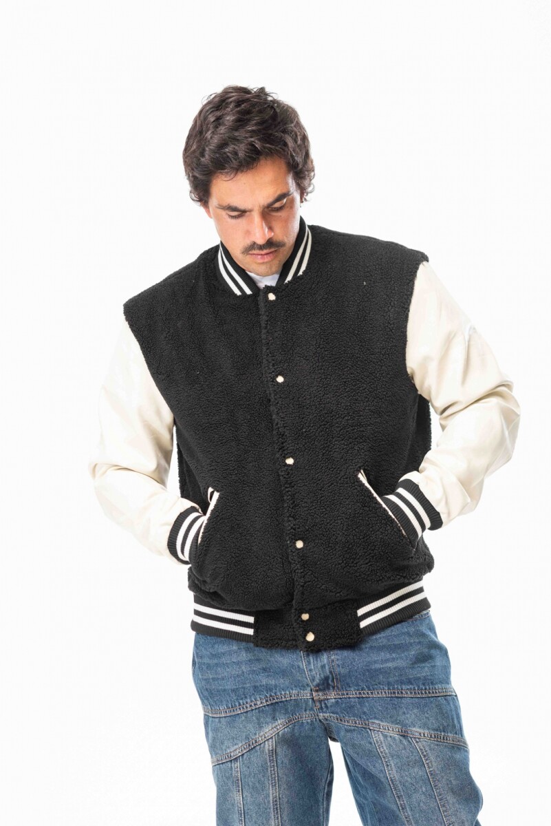 Campera PELUCHE - NEGRO 