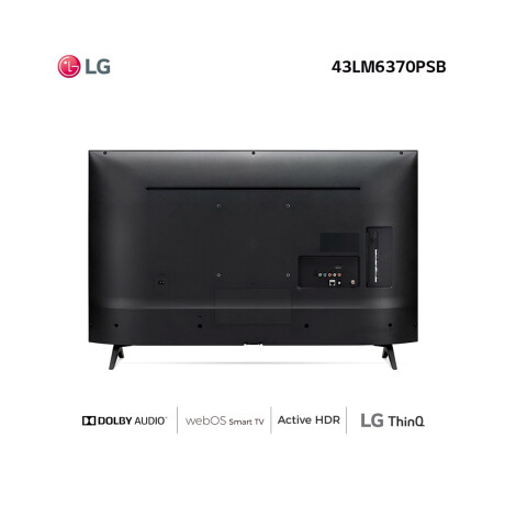 Televisor Smart Tv Lg 43" Full Hd 43lm6370psb Unica