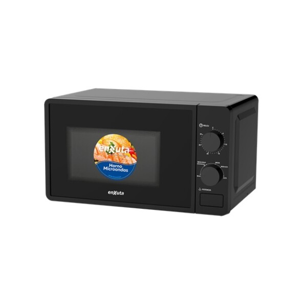 Microondas 20L Enxuta Manual Negro Microondas 20L Enxuta Manual Negro