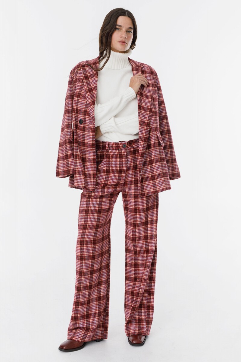 Pantalon Coraline Bordeaux/Lila