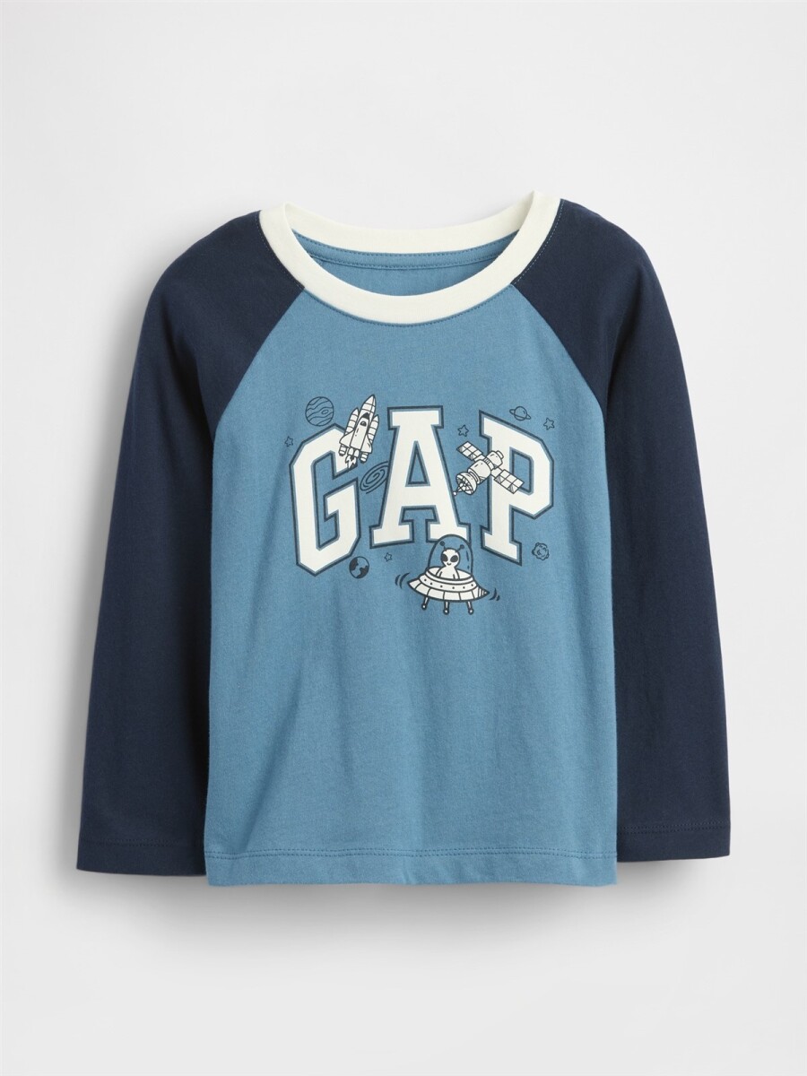 Remera Logo Gap Toddler Niño - Cornflower829 