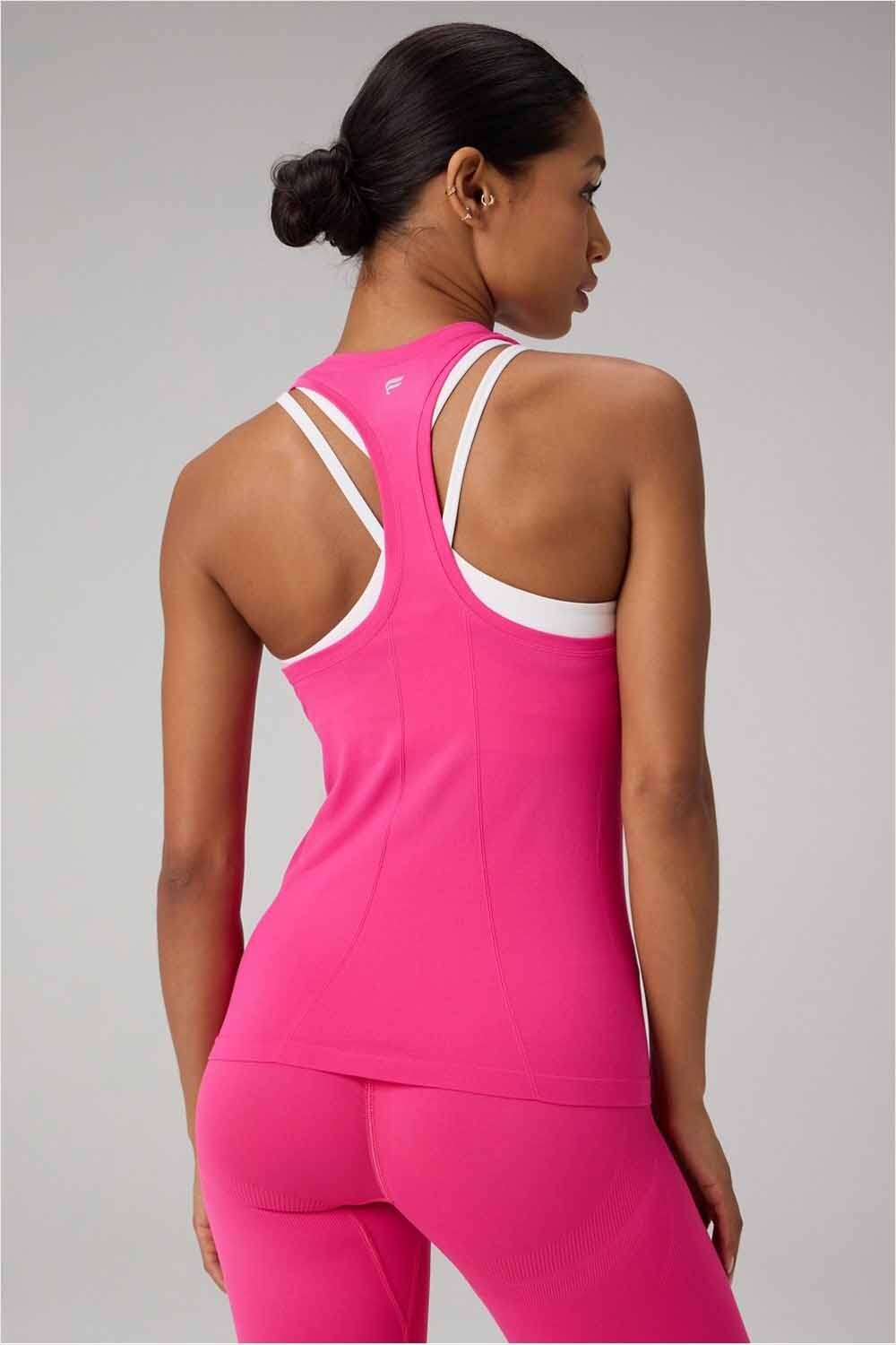 Top Feather Tech+ Racerback Mujer Pink Crush