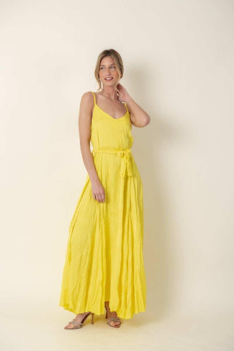 VESTIDO CACTUS - Amarillo 