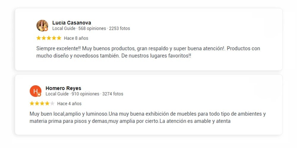 Opiniones Clientes 4