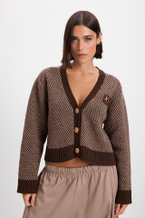 Cardigan Libre Marron/Vison