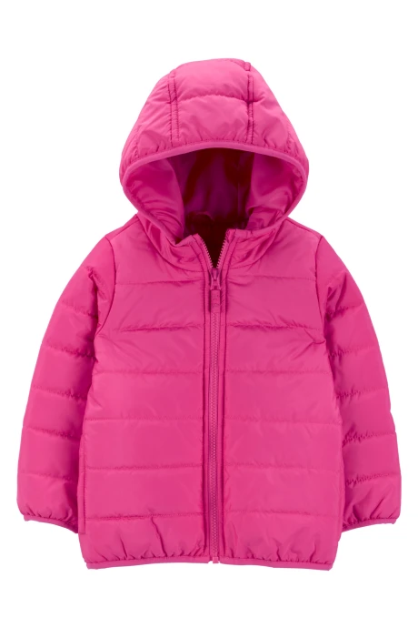 Campera resistente al agua, plegable, rosada Campera resistente al agua, plegable, rosada