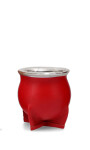 MATE DE CERÁMICA CHICO DELTA SUMMER ROJO PASIÓN