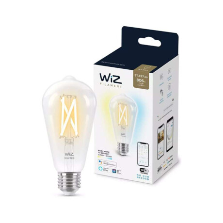 Lampara Vintage Velón Wiz Con Wifi 7W Bco Dinamico
