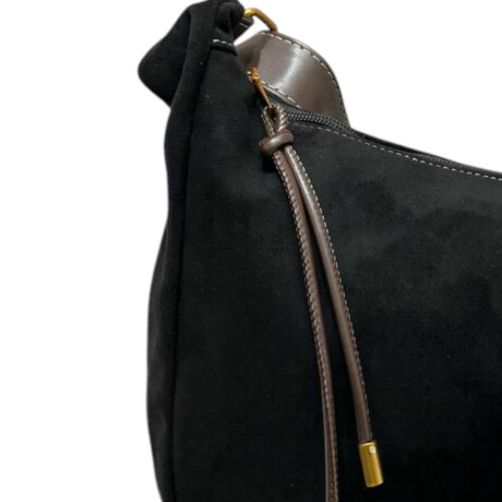 Cartera agamuzada Gillian Negro