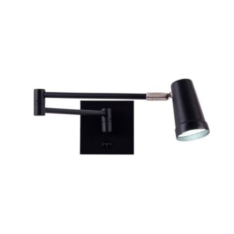 APLIQUE LISO BRAZO MOVIL ORIENTABLE 1L GU10 NEGRO APLIQUE LISO BRAZO MOVIL ORIENTABLE 1L GU10 NEGRO