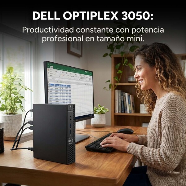 Mini Pc Dell i5-7500t 2.7 G 8Gb Ram 256Gb SSD Windows 11pro Color Negro