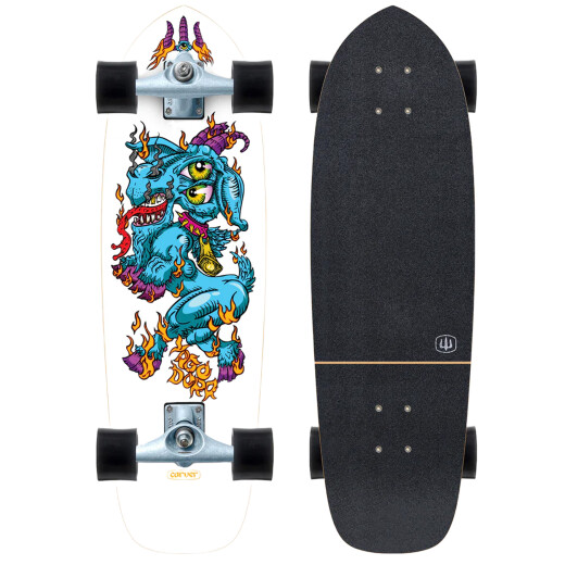 Surf skate Carver Yago Fire Goat 30.75" X 9.75" Cx - Blanco Surf skate Carver Yago Fire Goat 30.75" X 9.75" Cx - Blanco