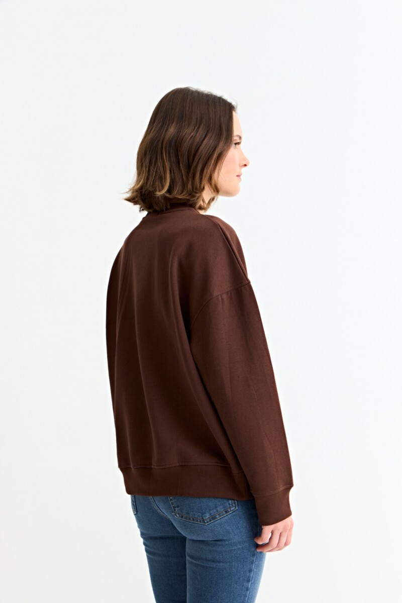 Sweatshirt con estampa Charme de Paris MARRON